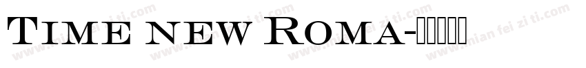 Time new Roma字体转换